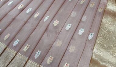 Kora silk with sona rupa meena zari - Handloom Banarasi Saree