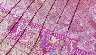 Pure silk geometric tanchui banarasi saree